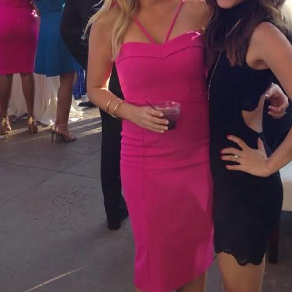 Bardot Fuschia pink dress